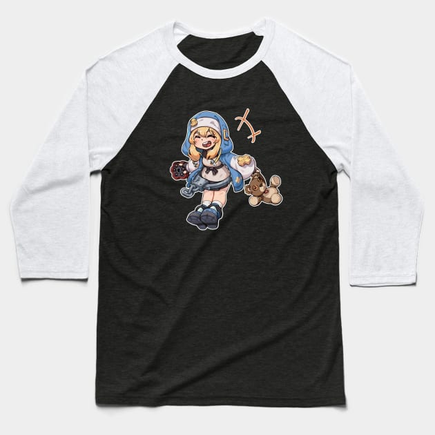 Bridget Guilty Gear Strive Baseball T-Shirt by 1001 Artwork